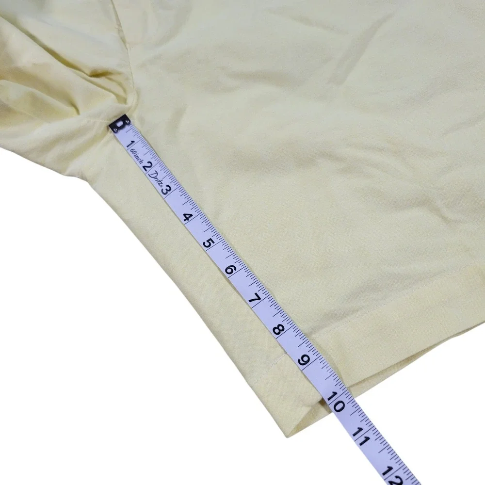 Polo Ralph Lauren Shorts Men 40 Yellow Cotton Oxford Chino Preppy Classic Summer